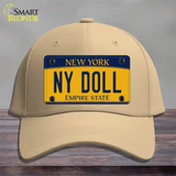 NY Doll New York Novelty License Plate Hat Cotton / Khaki