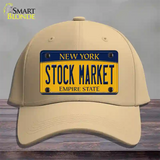 Stock Market Yellow New York Novelty License Plate Hat Cotton / Khaki