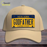 Godfather New York Novelty License Plate Hat Cotton / Khaki