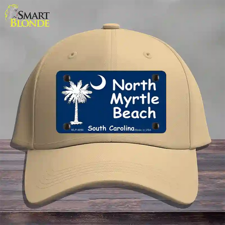 North Myrtle Beach Flag Novelty License Plate Hat Cotton / Khaki