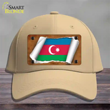 Azerbaijan Flag Scroll Novelty License Plate Hat Cotton / Khaki