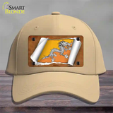 Bhutan Flag Scroll Novelty License Plate Hat Cotton / Khaki