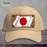 Japan Flag Scroll Novelty License Plate Hat Cotton / Khaki