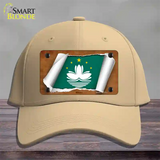 Macan Flag Scroll Novelty License Plate Hat Cotton / Khaki