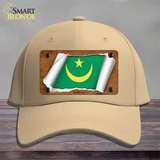 Mauritania Flag Scroll Novelty License Plate Hat Cotton / Khaki