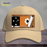 Northern Territory Flag Scroll Novelty License Plate Hat Cotton / Khaki