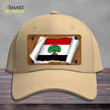 Oromia Ethiopia Flag Scroll Novelty License Plate Hat Cotton / Khaki