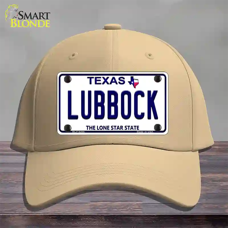 Lubbock Texas Novelty License Plate Hat Cotton / Khaki