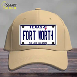 Fort Worth Texas Novelty License Plate Hat Cotton / Khaki