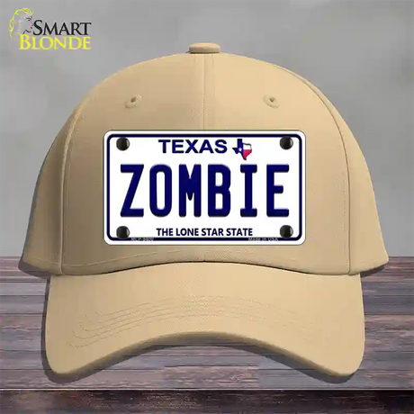 Zombie Texas Novelty License Plate Hat Cotton / Khaki