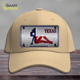 Texas Girl Diamond Novelty License Plate Hat Cotton / Khaki