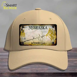 Nebraska Gov Rusty Blank Novelty License Plate Hat Cotton / Khaki