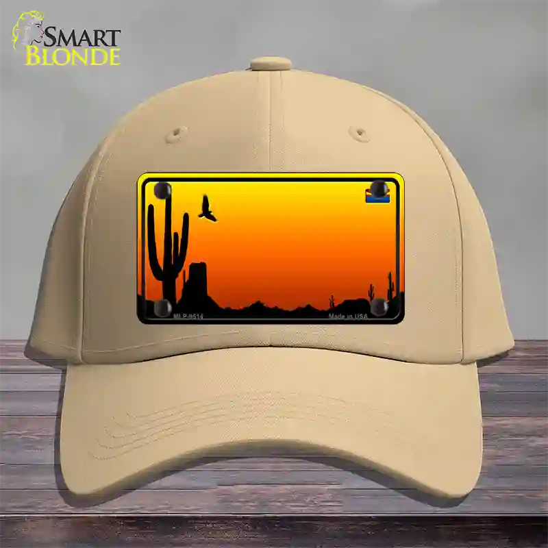 AZ Blank Scenic Novelty License Plate Hat Cotton / Khaki