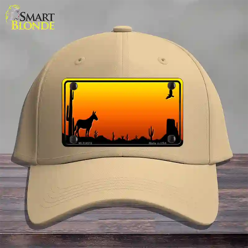 Donkey Blank Scenic Novelty License Plate Hat Cotton / Khaki