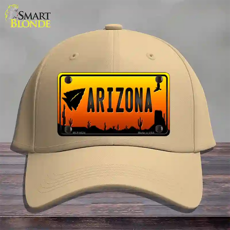 Arrowhead Arizona Scenic Novelty License Plate Hat Cotton / Khaki