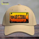 Snake Arizona Scenic Novelty License Plate Hat Cotton / Khaki