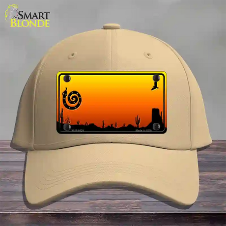 Snake Blank Scenic Novelty License Plate Hat Cotton / Khaki