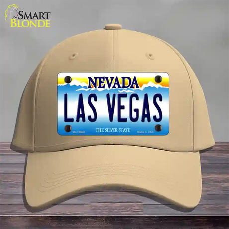 Las Vegas Nevada Novelty License Plate Hat Cotton / Khaki