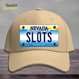 Slots Nevada Novelty License Plate Hat Cotton / Khaki