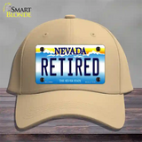 Retired Nevada Novelty License Plate Hat Cotton / Khaki