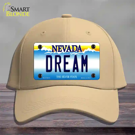 Dream Nevada Novelty License Plate Hat Cotton / Khaki