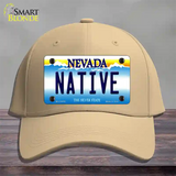 Native Nevada Novelty License Plate Hat Cotton / Khaki