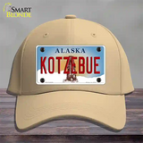 Kotzebue Alaska State Novelty License Plate Hat Cotton / Khaki