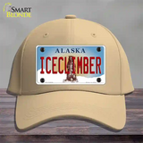 Ice Climber Alaska State Novelty License Plate Hat Cotton / Khaki