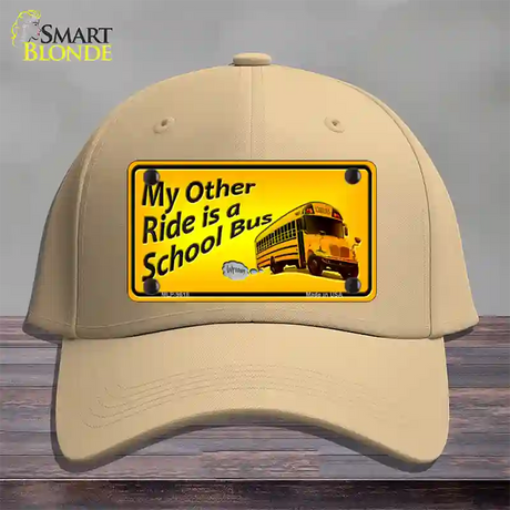 My Other Ride Novelty License Plate Hat Cotton / Khaki