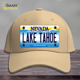 Lake Tahoe Nevada Novelty License Plate Hat Cotton / Khaki