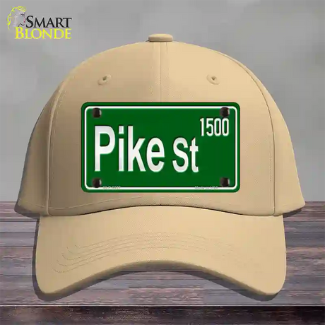 Pike St 1500 Novelty License Plate Hat Cotton / Khaki