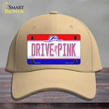 Drive Pink Ohio Novelty License Plate Hat Cotton / Khaki