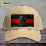 Utah Thin Red Line Novelty License Plate Hat Cotton / Khaki