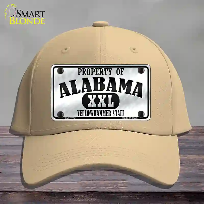 Property Of Alabama Novelty License Plate Hat Cotton / Khaki