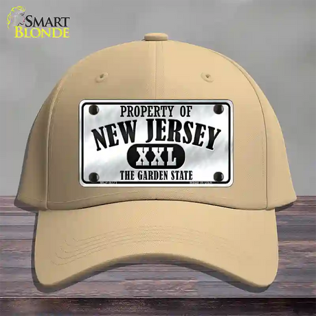 Property Of New Jersey Novelty License Plate Hat Cotton / Khaki