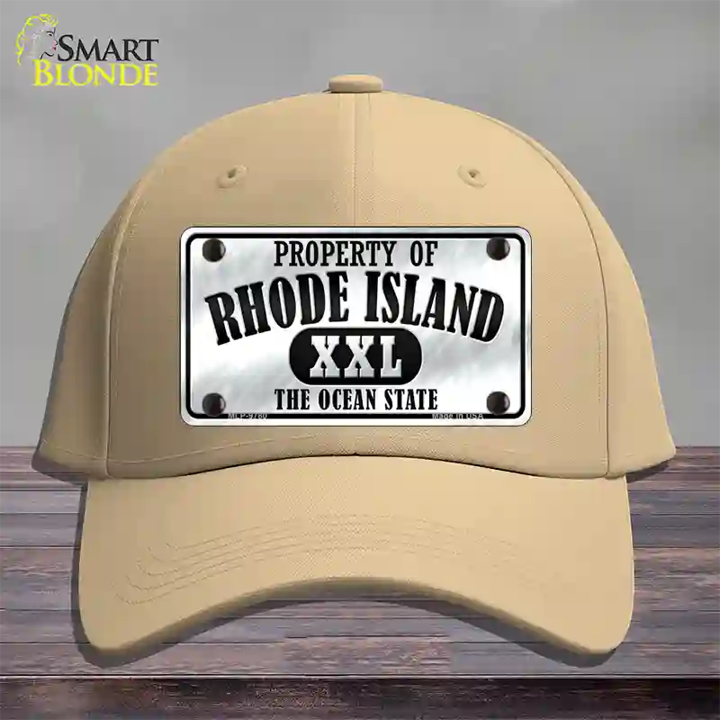 Property Of Rhode Island Novelty License Plate Hat Cotton / Khaki