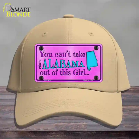 Alabama Girl Novelty License Plate Hat Cotton / Khaki