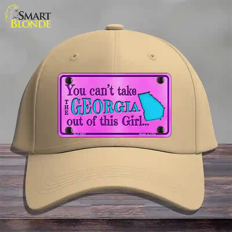 Georgia Girl Novelty License Plate Hat Cotton / Khaki