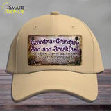 Grandma And Grandpa Bed & Breakfast Novelty License Plate Hat Cotton / Khaki