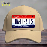 Idaho Falls Idaho Novelty License Plate Hat Cotton / Khaki