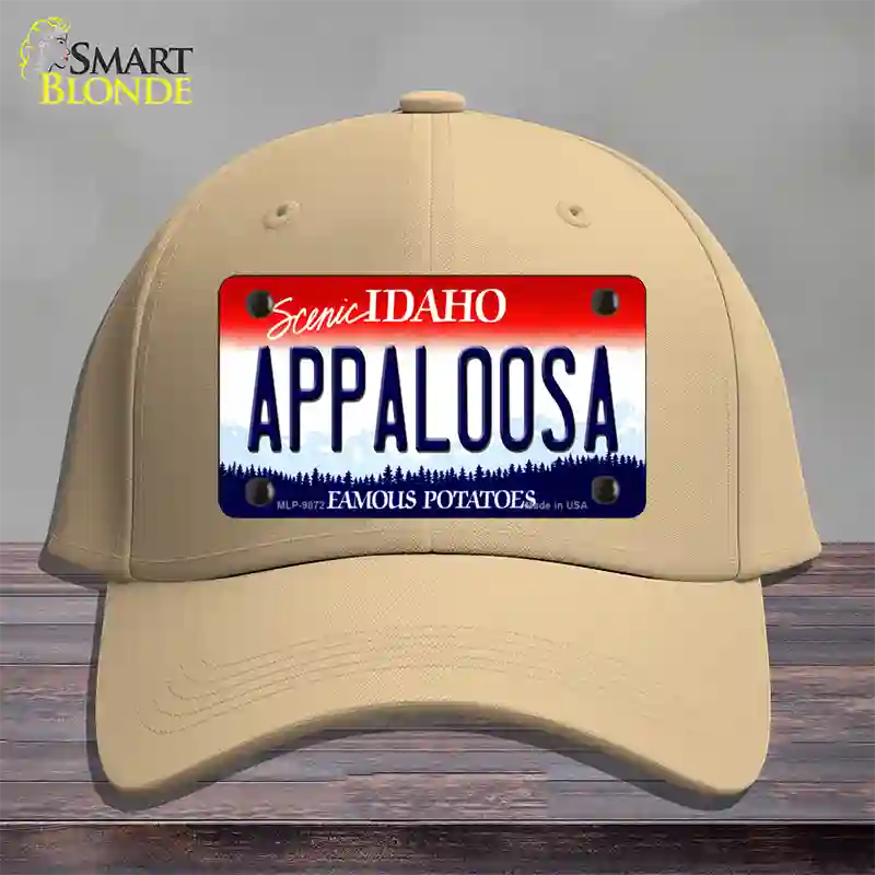 Appaloosa Idaho Novelty License Plate Hat Cotton / Khaki