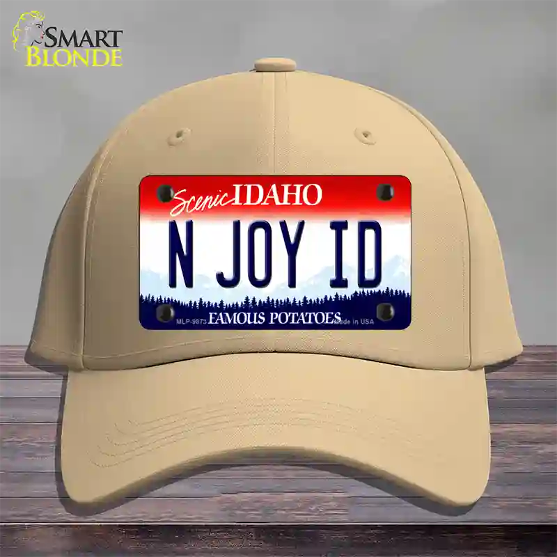 N Joy ID Idaho Novelty License Plate Hat Cotton / Khaki