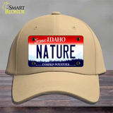 Nature Idaho Novelty License Plate Hat Cotton / Khaki