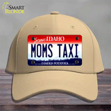 Moms Taxi Idaho Novelty License Plate Hat Cotton / Khaki