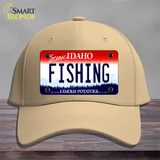 Fishing Idaho Novelty License Plate Hat Cotton / Khaki