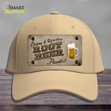 Root Beer Floats Novelty License Plate Hat Cotton / Khaki