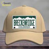 Breckenridge Colorado Novelty License Plate Hat Cotton / Khaki