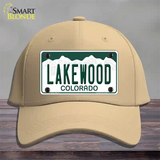 Lakewood Colorado Novelty License Plate Hat Cotton / Khaki