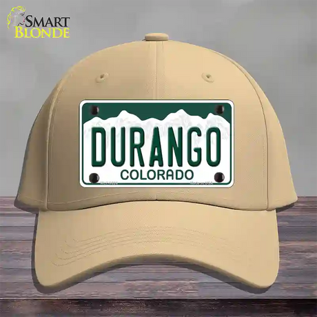 Durango Colorado Novelty License Plate Hat Cotton / Khaki