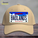 Badlands South Dakota Novelty License Plate Hat Cotton / Khaki